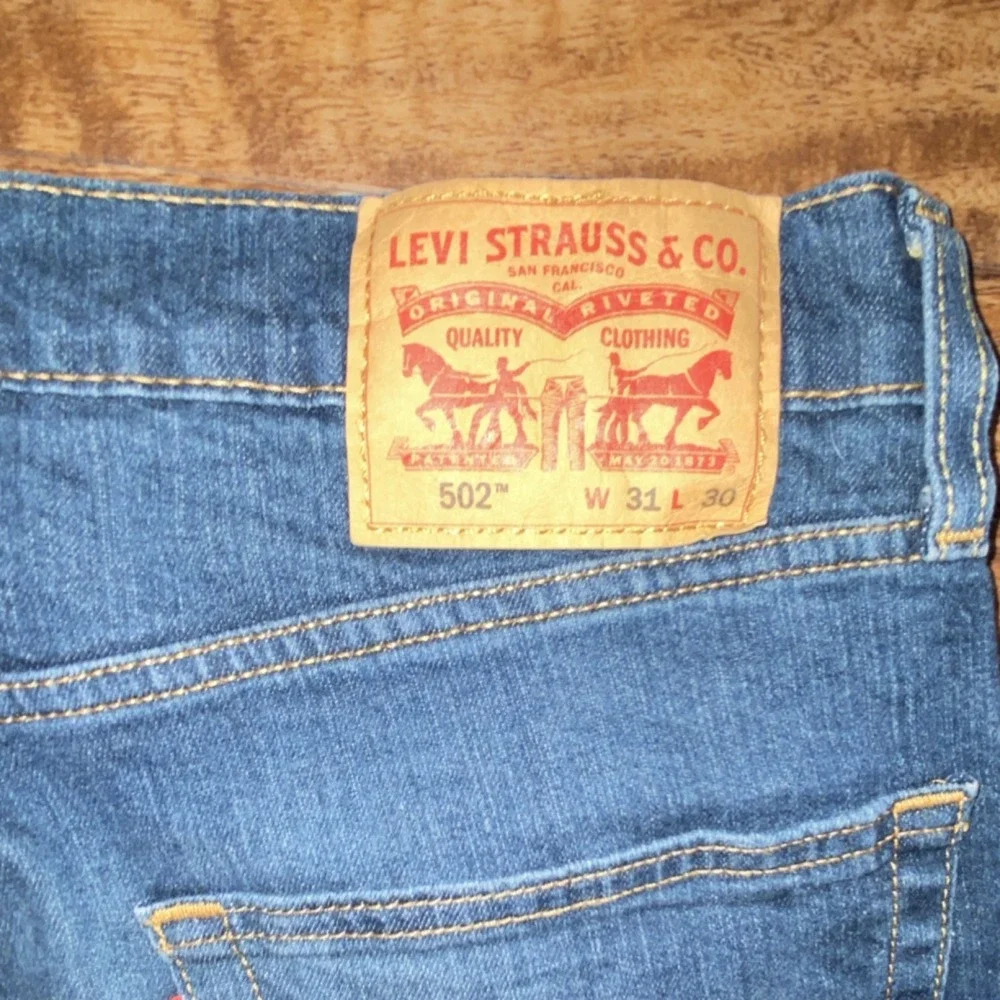 Levi's Men's 502 Denim Regular Fit 5-Pocket Medium Wash W31 L30 IS 26 SKU 061